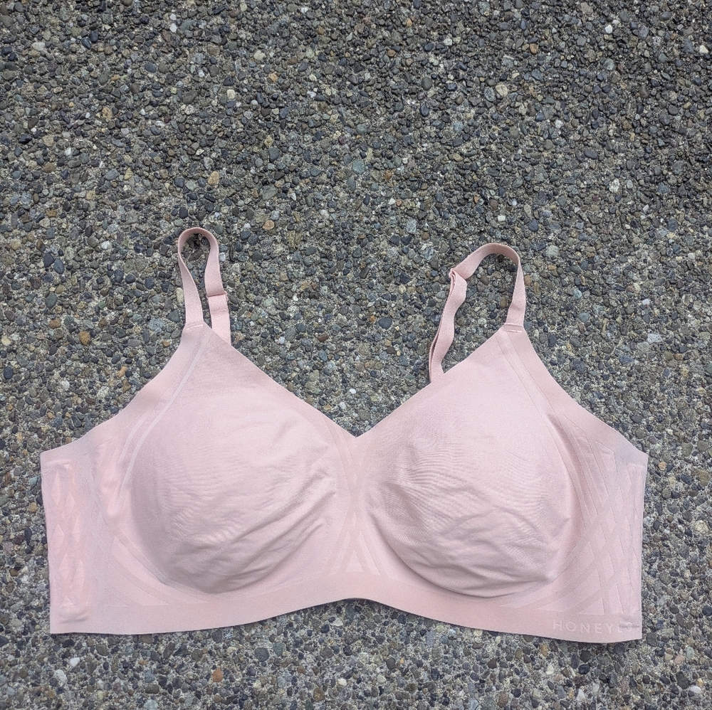 Honeylove Blush Silhouette Wireless Bra. Size 3X
